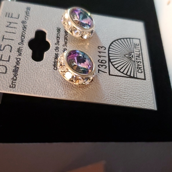 Purple earrings - Picture 3 of 4